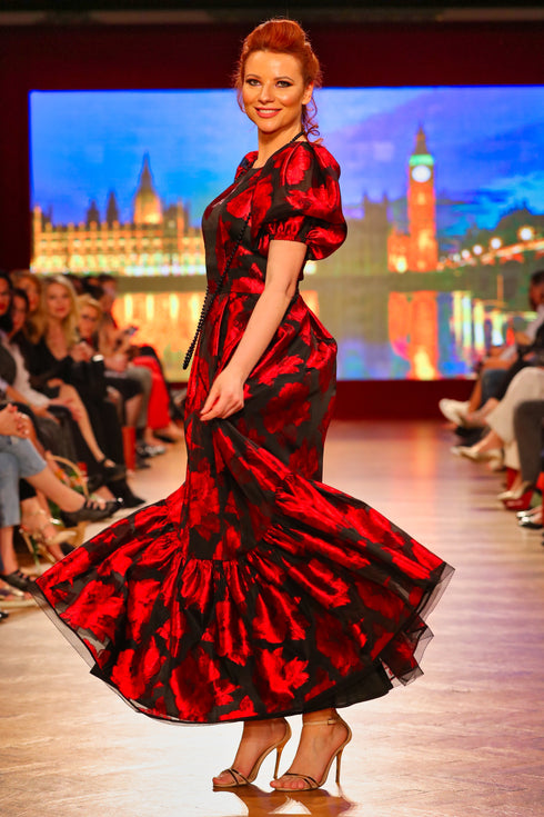 Rochie voal imprimat I-3