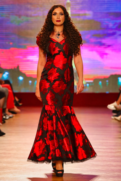 Rochie voal imprimat I-1