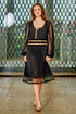Rochie catifea voal si dantela MT-51