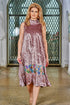 Rochie catifea pictata MT-88