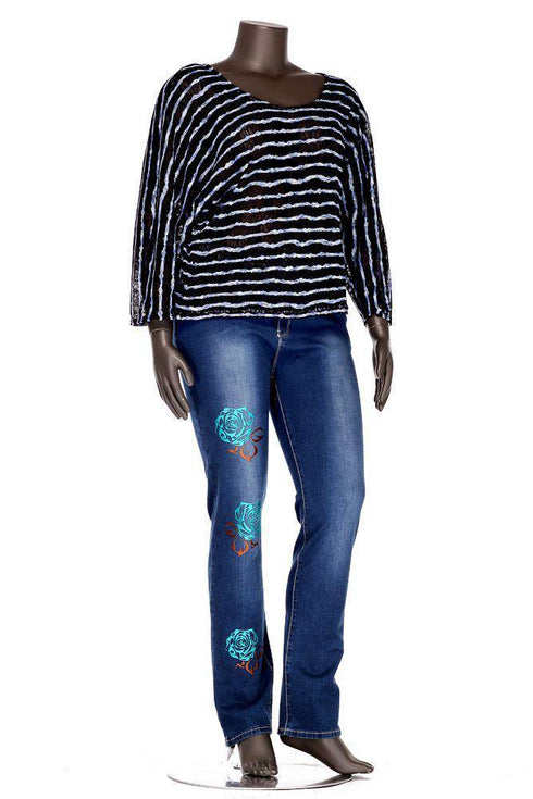 Pantalon denim Liza Panait Liza Panait Online Boutique