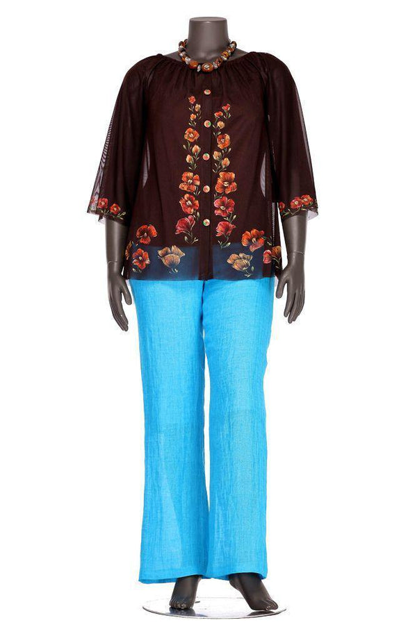 Bluza tull pictata Liza Panait Liza Panait Online Boutique