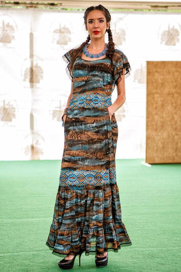 Rochie tull pictata manual Liza Panait Liza Panait Online Boutique