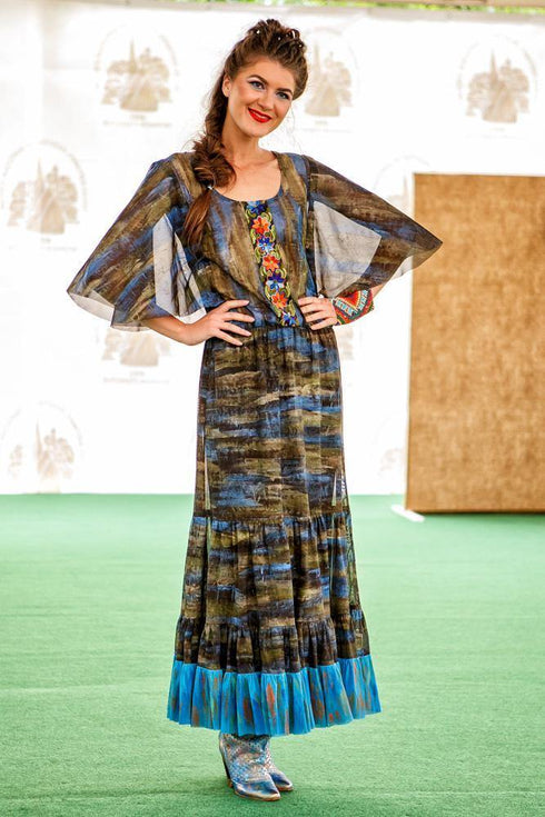 Rochie tull pictata manual Liza Panait Liza Panait Online Boutique