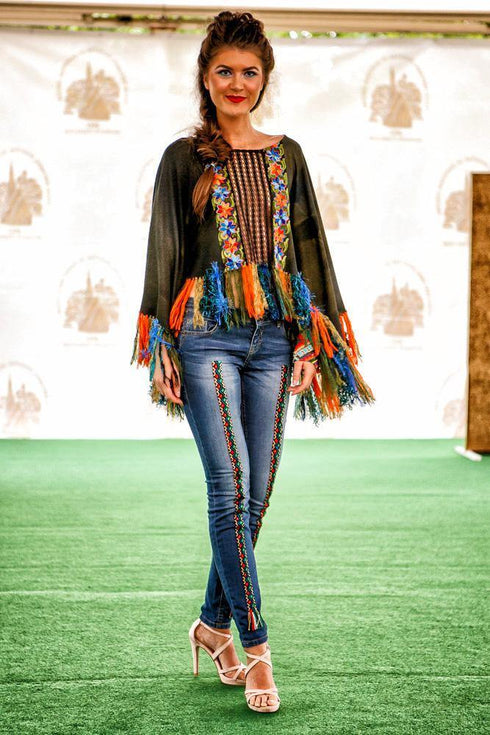 Pantalon denim Liza Panait Liza Panait Online Boutique