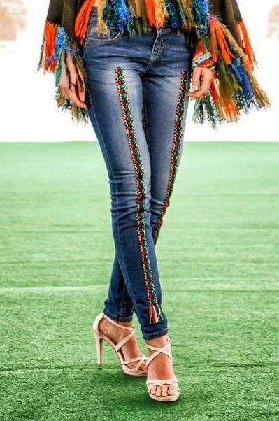 Pantalon denim Liza Panait Liza Panait Online Boutique
