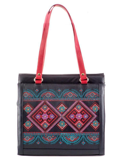 Poseta piele brodata Liza Panait Liza Panait Online Boutique