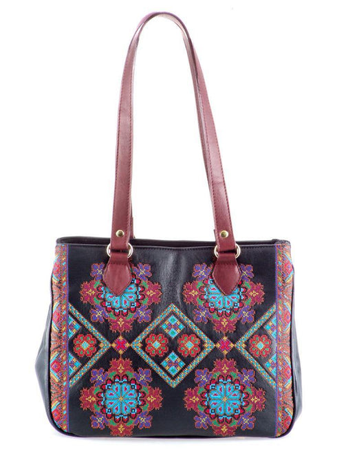 Poseta piele brodata Liza Panait Liza Panait Online Boutique