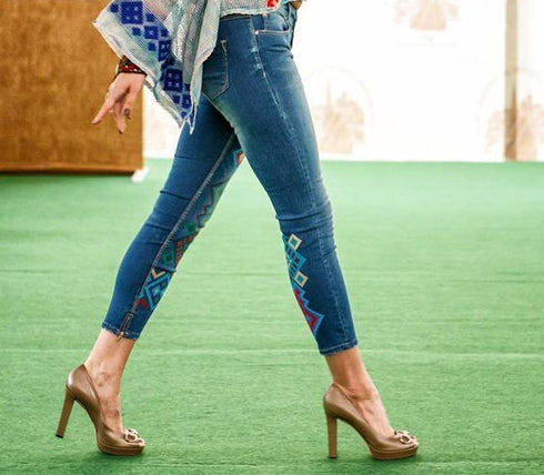 Pantalon denim Liza Panait Liza Panait Online Boutique