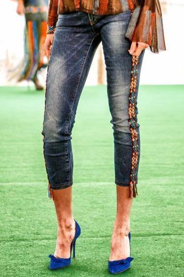 Pantalon denim Liza Panait Liza Panait Online Boutique
