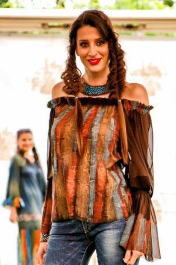 Bluza tull pictata manual Liza Panait Liza Panait Online Boutique