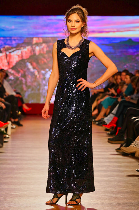 Rochie din catifea paietata Liza Panait Liza Panait Online Boutique