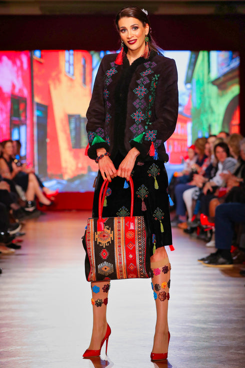 Jacheta stofa cu broderie freeshipping - Liza Panait Online Boutique