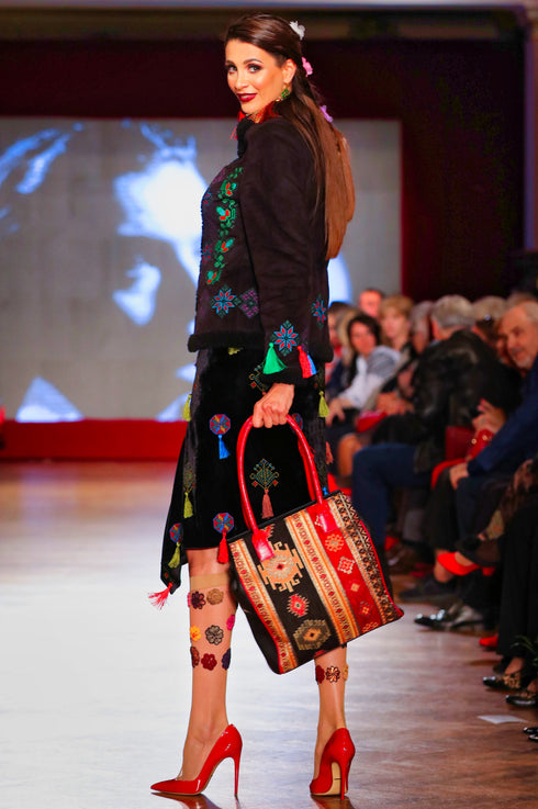 Jacheta stofa cu broderie freeshipping - Liza Panait Online Boutique