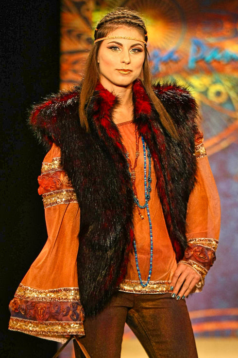 Bluza tul pictata manual PB-011