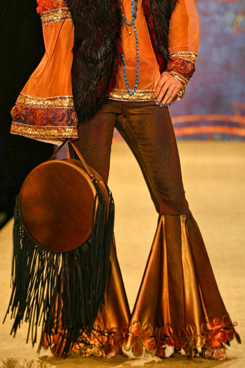 Pantalon denim pictat manual PB-012