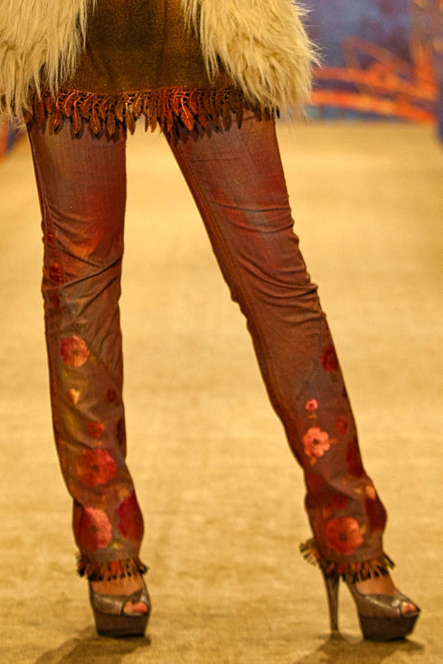 Pantalon denim pictati manual PB-17B