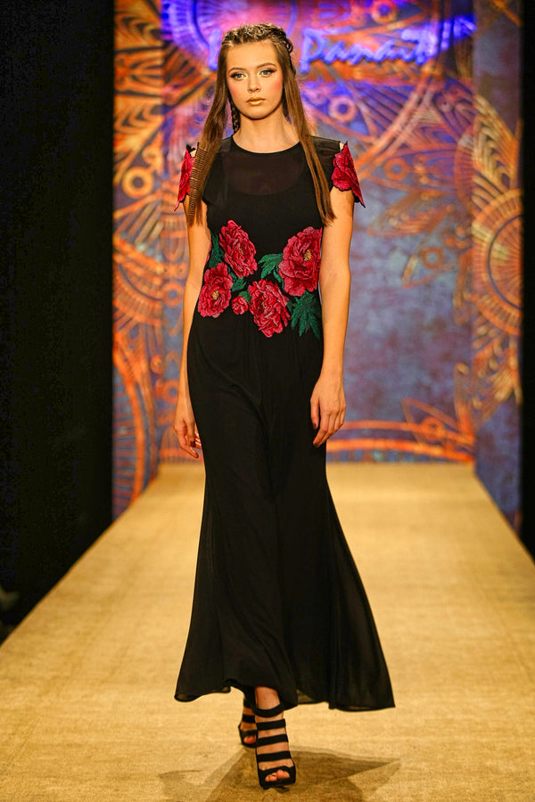 Rochie tull brodat G5120