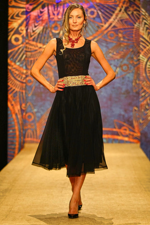 Rochie tull si dantela V311