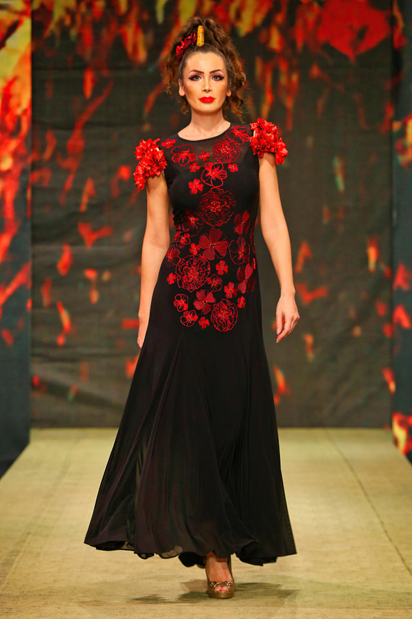 Rochie tull brodat freeshipping - Liza Panait Online Boutique