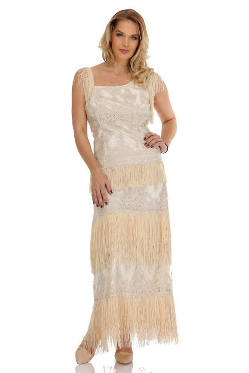 Rochie dantela si franjuri Liza Panait Liza Panait Online Boutique