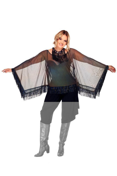Bluza tull cu franjuri Liza Panait Liza Panait Online Boutique