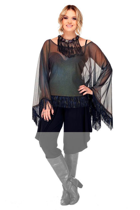 Bluza tull cu franjuri Liza Panait Liza Panait Online Boutique