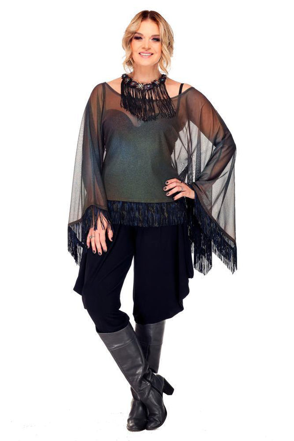 Bluza tull cu franjuri Liza Panait Liza Panait Online Boutique