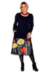 Rochie stofa cu piele Liza Panait Liza Panait Online Boutique