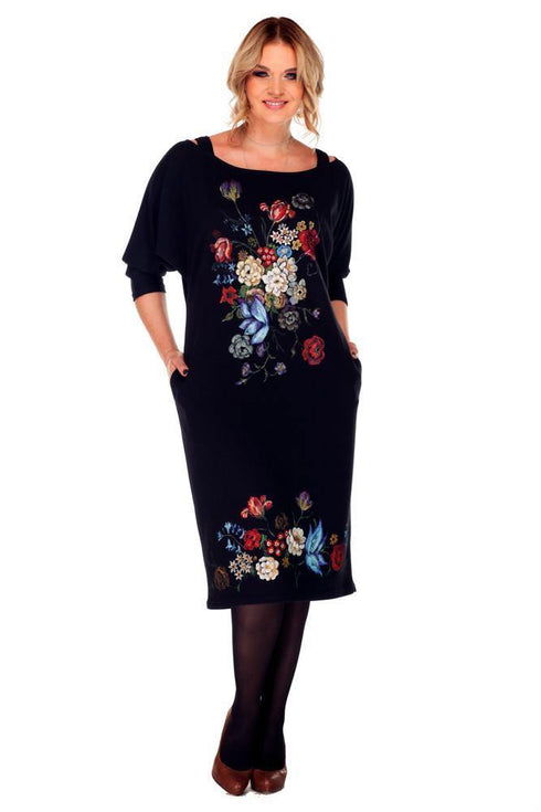 Rochie jerse pictata manual Liza Panait Liza Panait Online Boutique