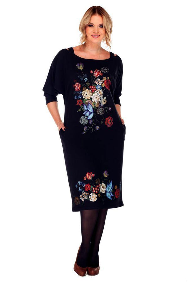 Rochie jerse pictata manual Liza Panait Liza Panait Online Boutique