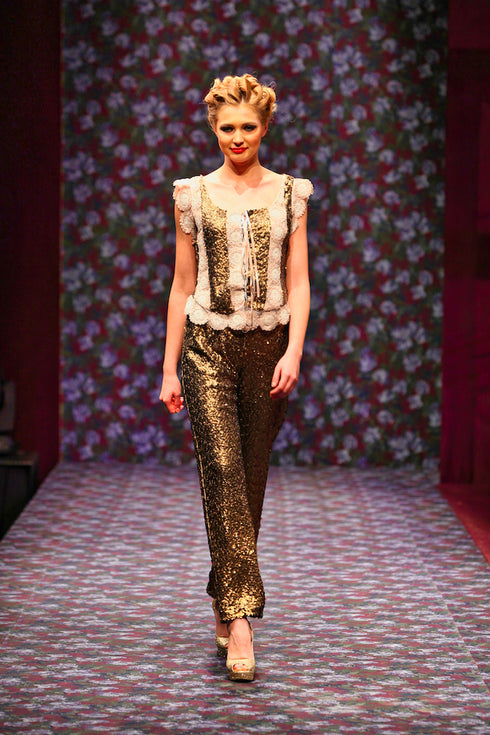 Pantalon tull paietat freeshipping - Liza Panait Online Boutique