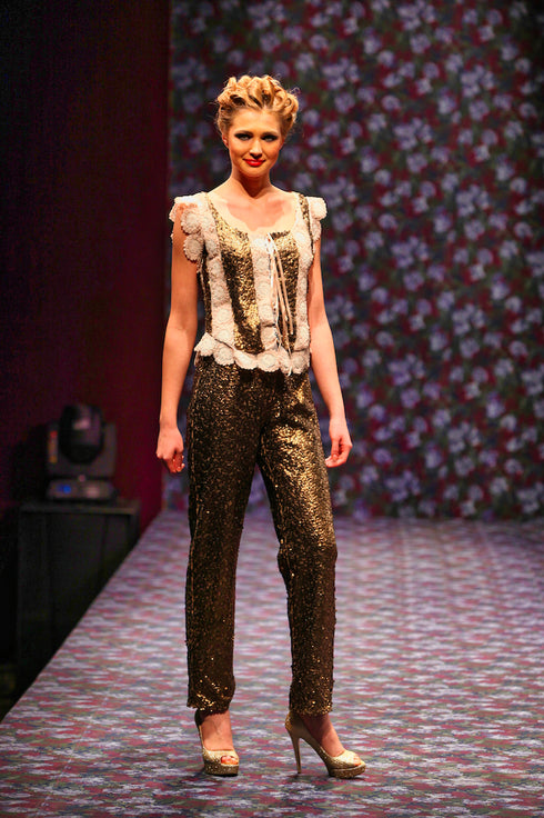 Pantalon tull paietat freeshipping - Liza Panait Online Boutique