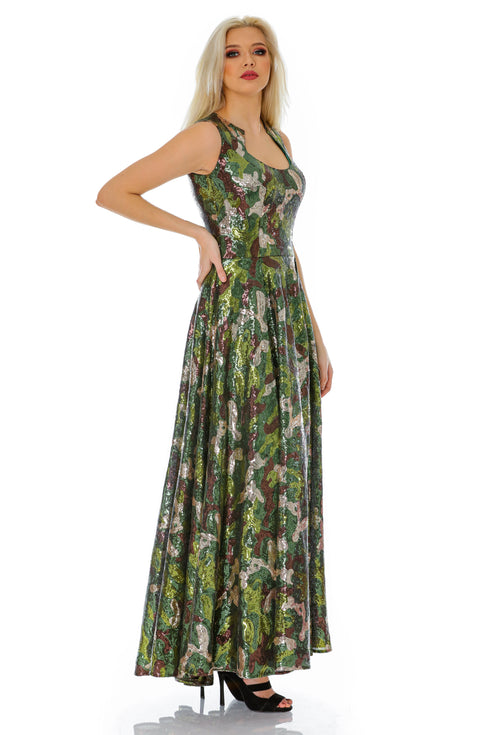 Rochie tull paietat T-54