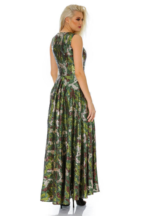 Rochie tull paietat T-54