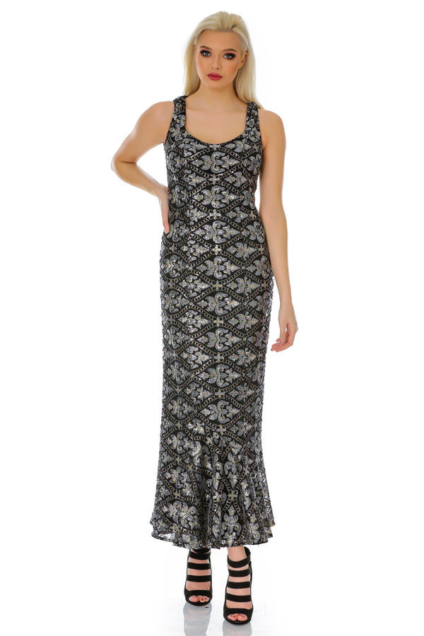 Rochie tull paietat T-56