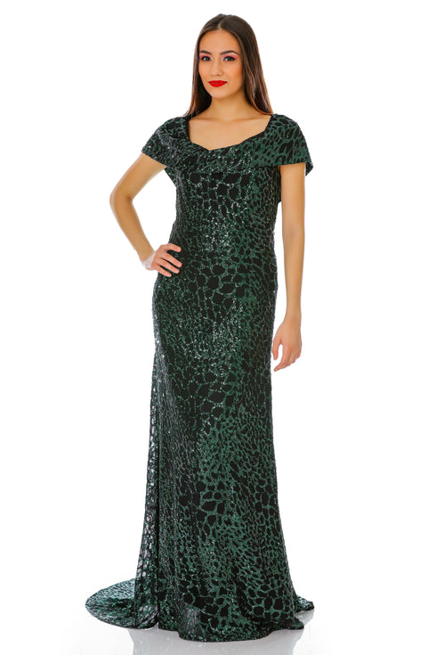 Rochie tull paietat T-66