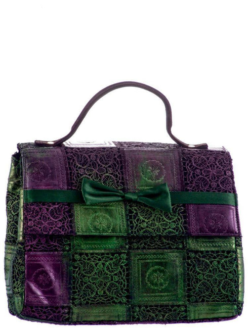 Geanta piele pictata manual Liza Panait Liza Panait Online Boutique