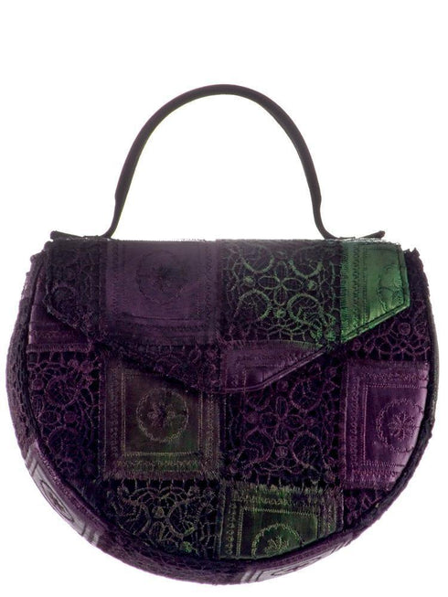 Geanta piele pictata manual Liza Panait Liza Panait Online Boutique