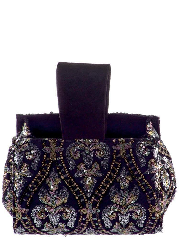 Plic tesatura paieta si piele  Liza Panait Liza Panait Online Boutique