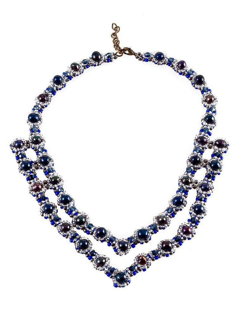 Colier din perle, margele si cristale Liza Panait Liza Panait Online Boutique