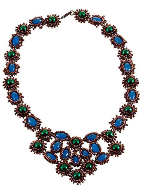 Colier din margele si piatra Liza Panait Liza Panait Online Boutique