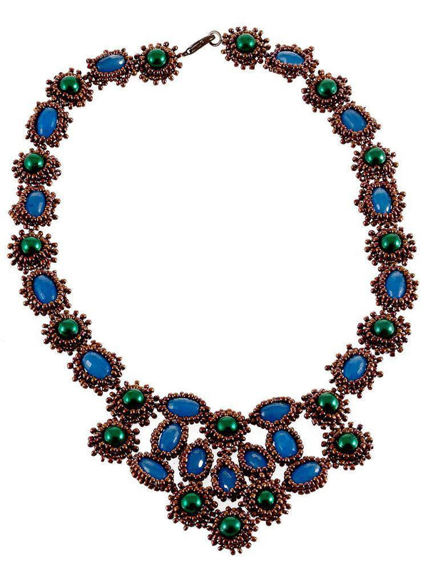 Colier din margele si piatra Liza Panait Liza Panait Online Boutique