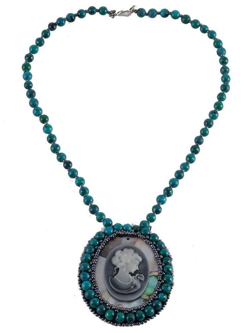 Colier din margele si piatra naturala Liza Panait Liza Panait Online Boutique