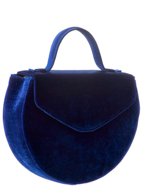 Geanta catifea si piele Liza Panait Liza Panait Online Boutique