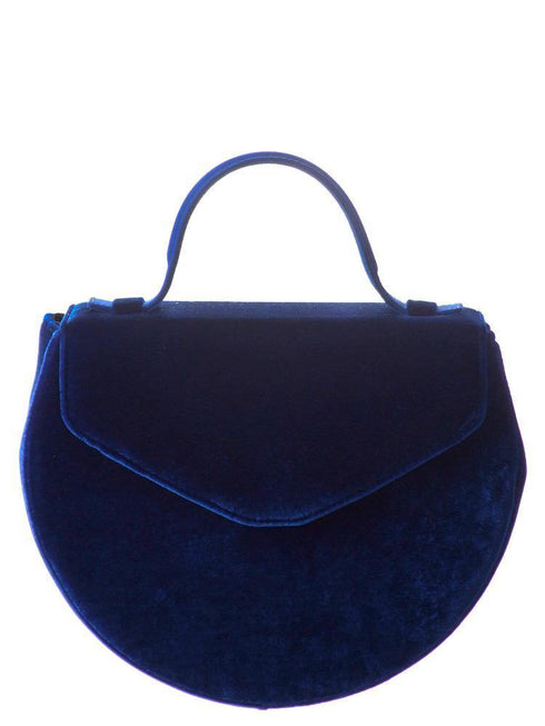 Geanta catifea si piele Liza Panait Liza Panait Online Boutique