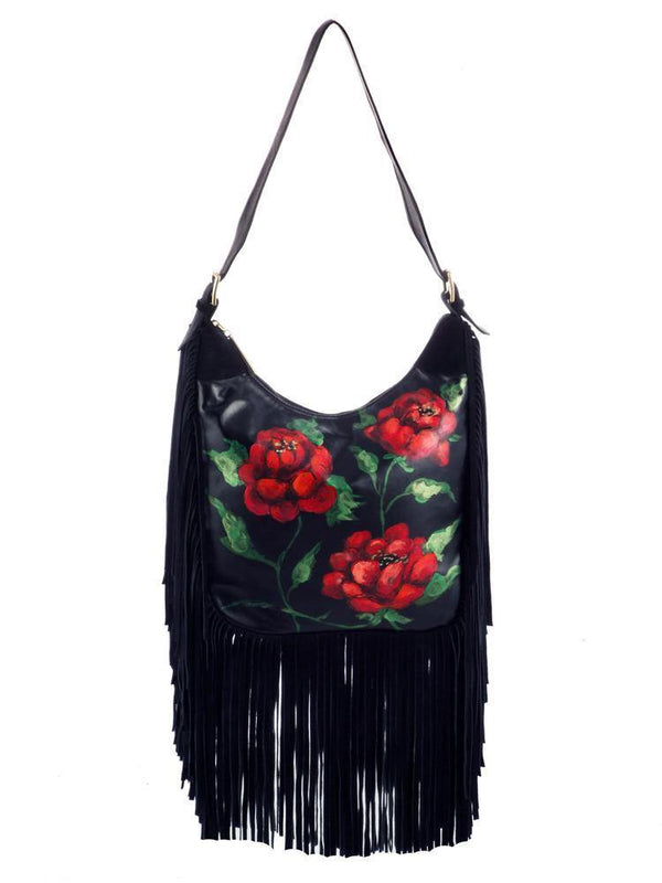 Poseta piele si material textil  Liza Panait Liza Panait Online Boutique