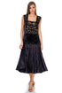 Rochie catifea cu broderie Liza Panait Liza Panait Online Boutique