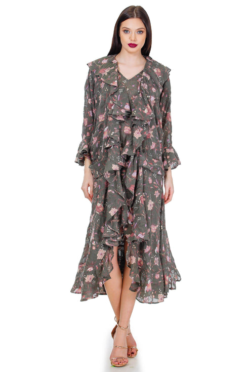 Rochie si jacheta voal de lana Liza Panait Liza Panait Online Boutique