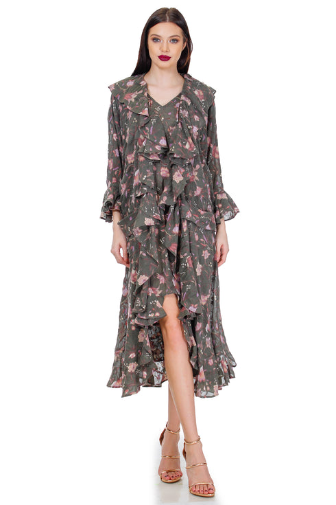 Rochie si jacheta voal de lana Liza Panait Liza Panait Online Boutique